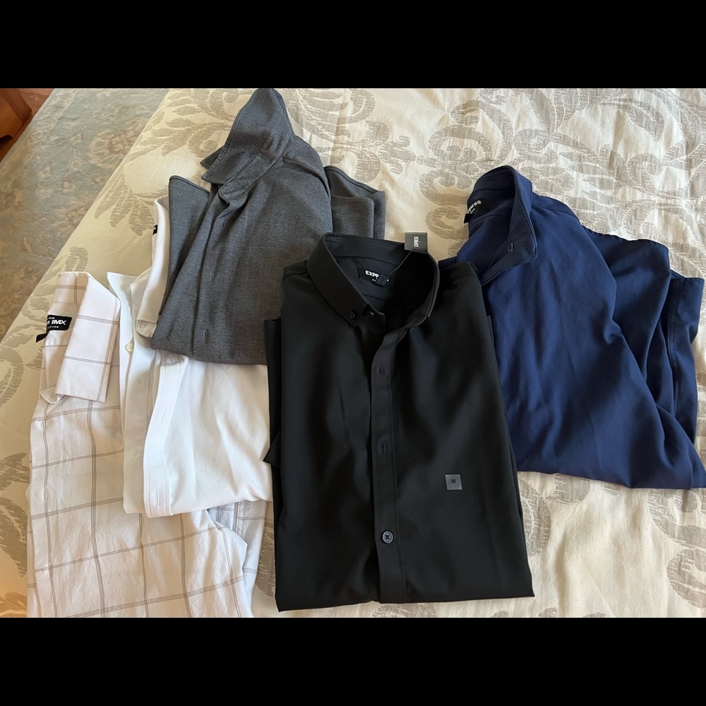 Lot group of mens shirts by Express.